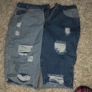 Denim skirt